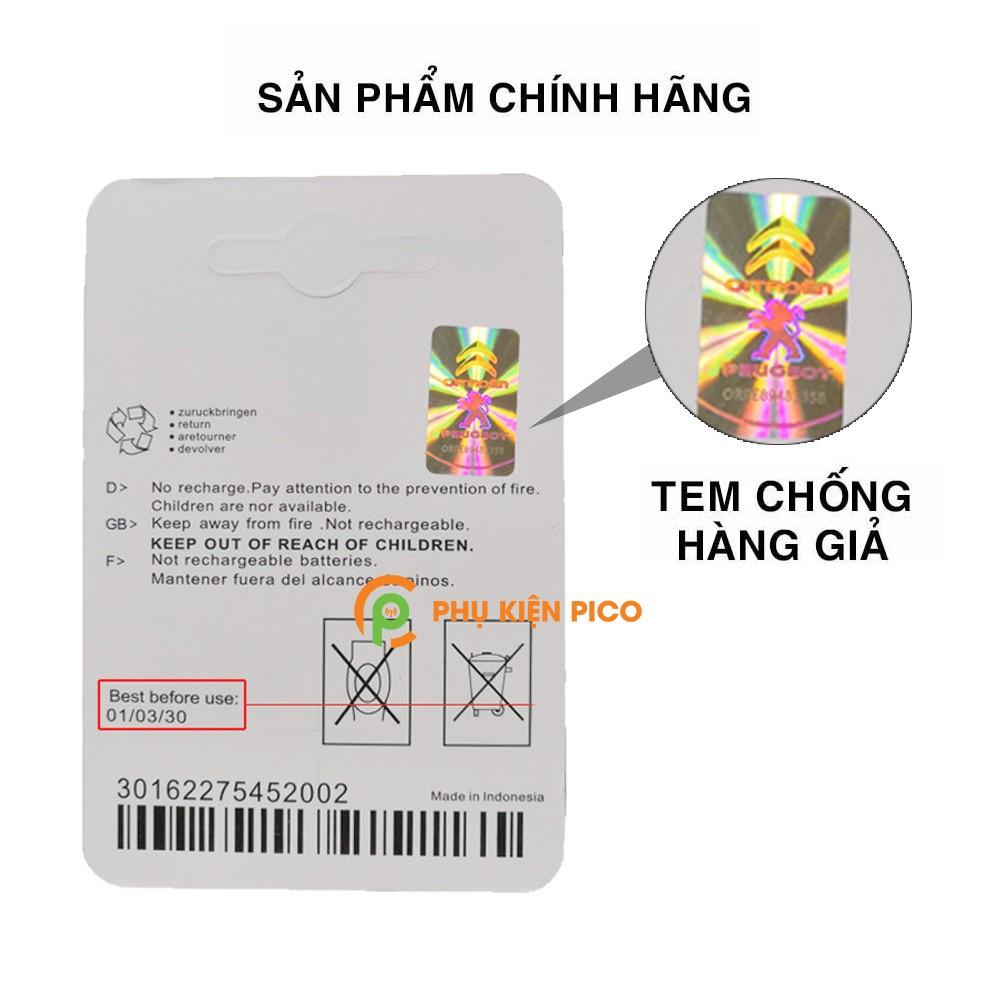 Pin chìa khóa ô tô Peugeot 2008 chính hãng sản xuất theo công nghệ Nhật Bản – Pin chìa khóa Peugeot 2008