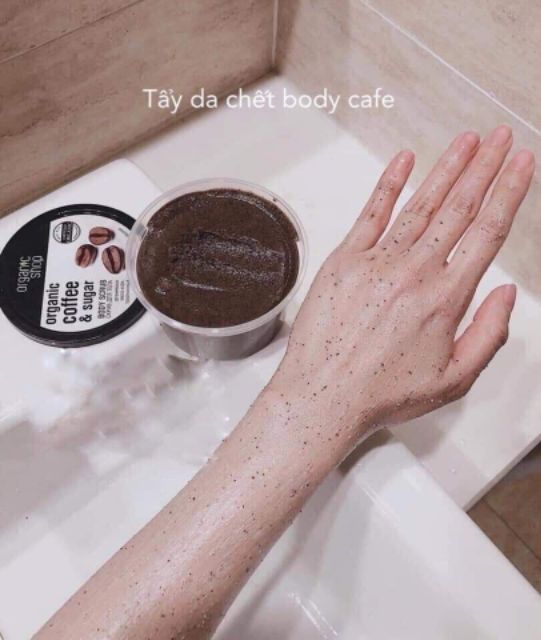 Tẩy da chết body Organic shop