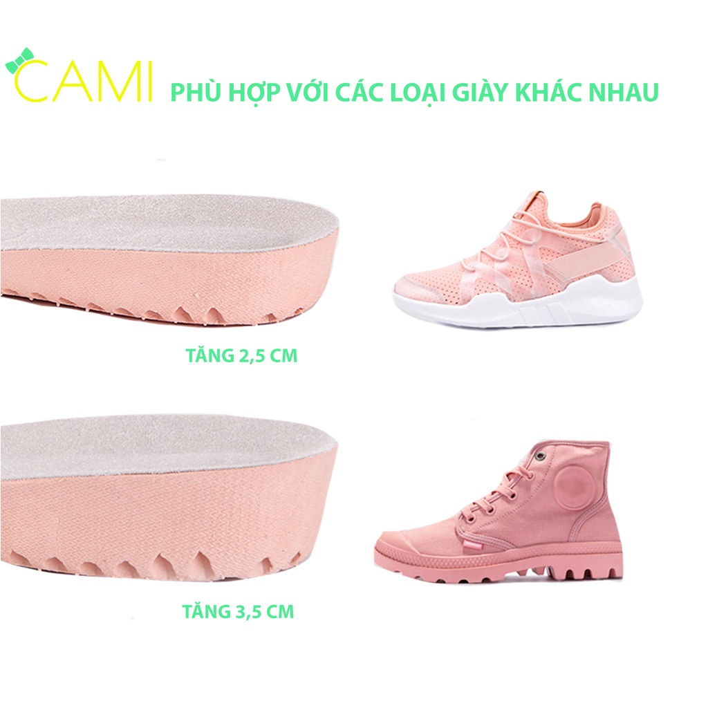 Lót giày độn đế cao su non, loại nửa bàn chân bàn chân - Cami - CMPK209