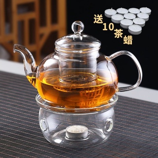 Set bộ ấm trà + bếp nến thuỷ tinh