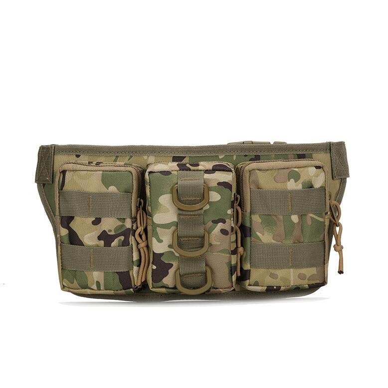 Fashion Camouflage 800D Oxford Waist Bag Sports Outdoor Waist Shoulder Pack For Cycling Travel
