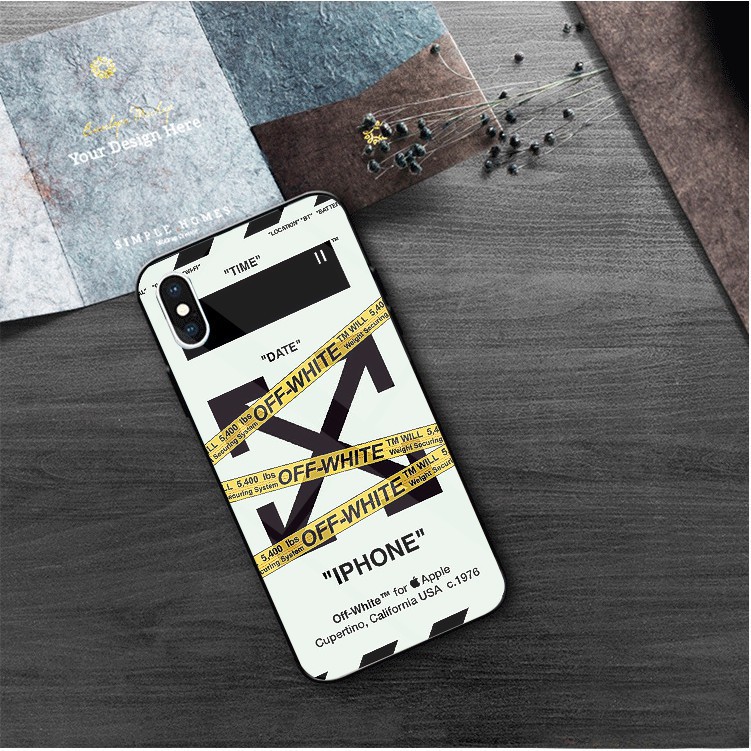 ỐP IPHONE - ỐP KÍNH - M353 OFF WHITE DÀNH CHO IPHONE 6 6S 6PLUS 6SPLUS  7PLUS 8PLUS X XS . ... {AT}