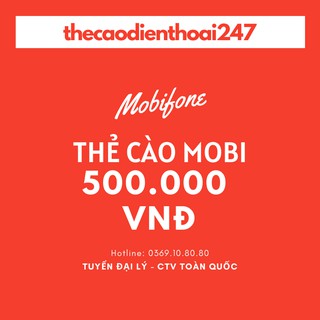 Thẻ mobi 500k / mobifone 500k - nạp trả trước và trả sau