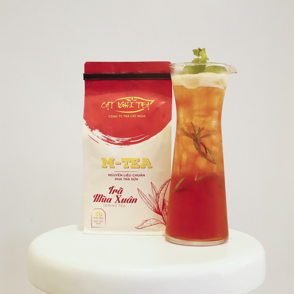 TRÀ MÙA XUÂN nguyên liệu pha trà sữa và trà trái cây CAT NGHI TEA – 120g (20 Túi Lọc x 6g)