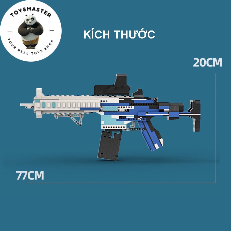 Đồ Chơi Lắp Ráp Kiểu LEGO Súng Mô Hình PUBG M416 Black Ice Với 1500+ Mảnh Ghép,Bản Thiết Kế Tiêu Chuẩn Kevin 183