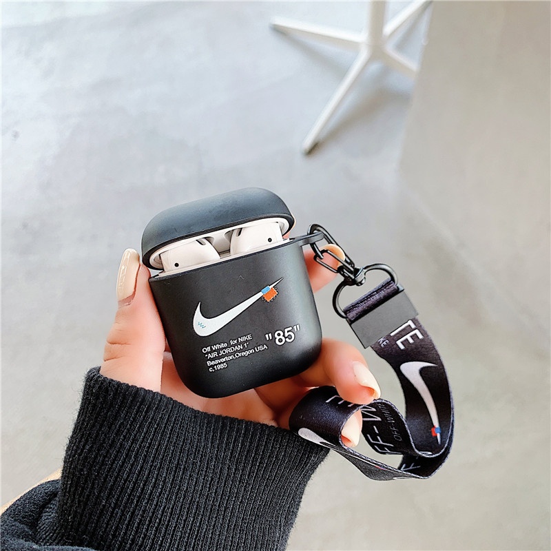 Vỏ Bảo Vệ Hộp Sạc Tai nghe không dây airpods 1/2 pro 1/2 pro 85 Họa Tiết logo Nike Thời Trang