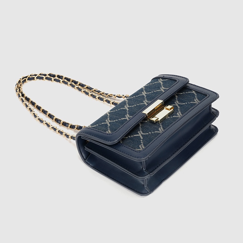 🌸Hàng Order🌸 Túi Xách Nữ CEEKAY Da Thêu Khóa Nắp Bấm Quai Da Phối Xích Sang Chảnh Nữ Tính 🌸Hàng Quảng Châu