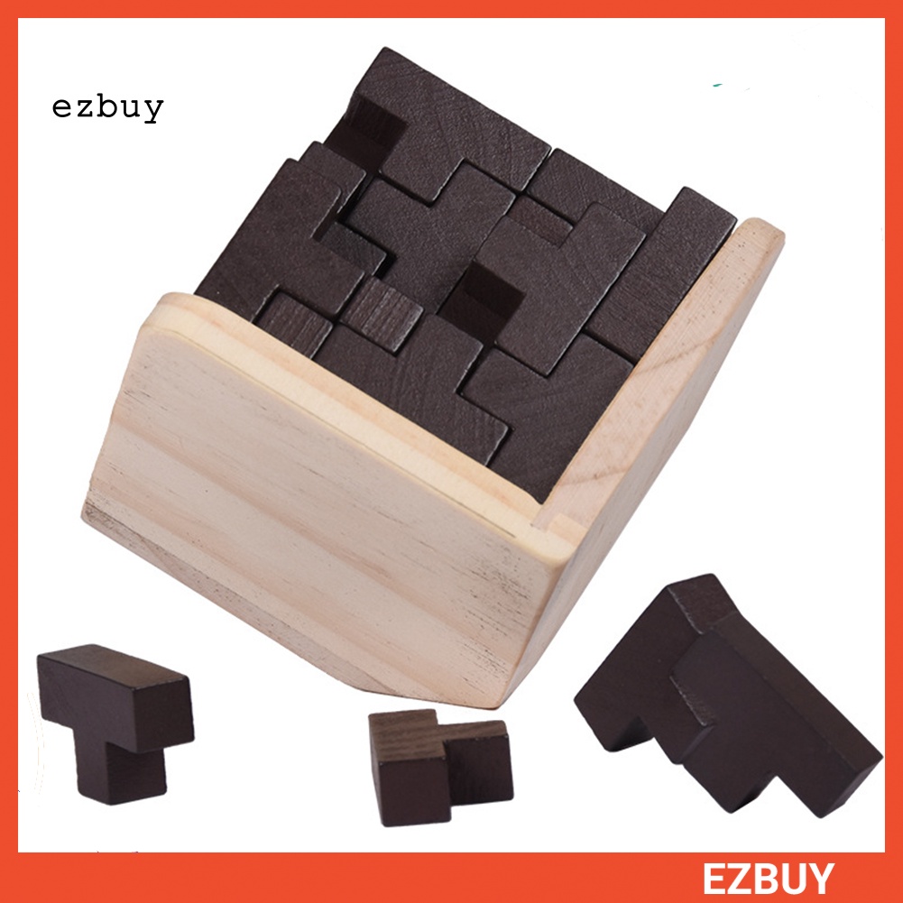 Set 54 Khối Gỗ 3D Lắp Ghép Rèn Luyện Trí Não