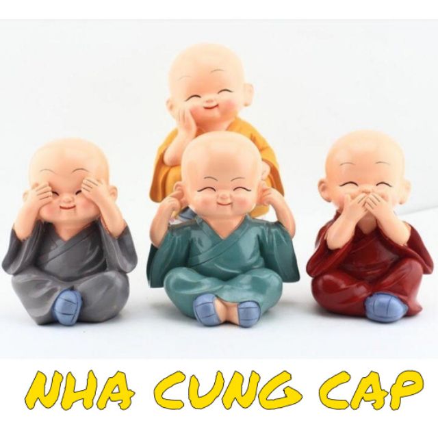 BỘ 4 TƯỢNG CHÚ TIỂU  CÓ HỘP