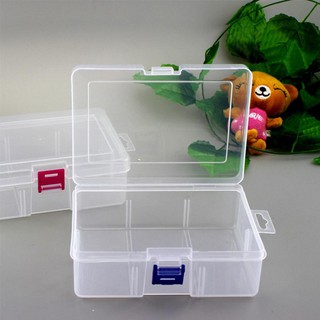 Plastic Rectangular Hardware Clear Tools Storage Jewelry Box-mat