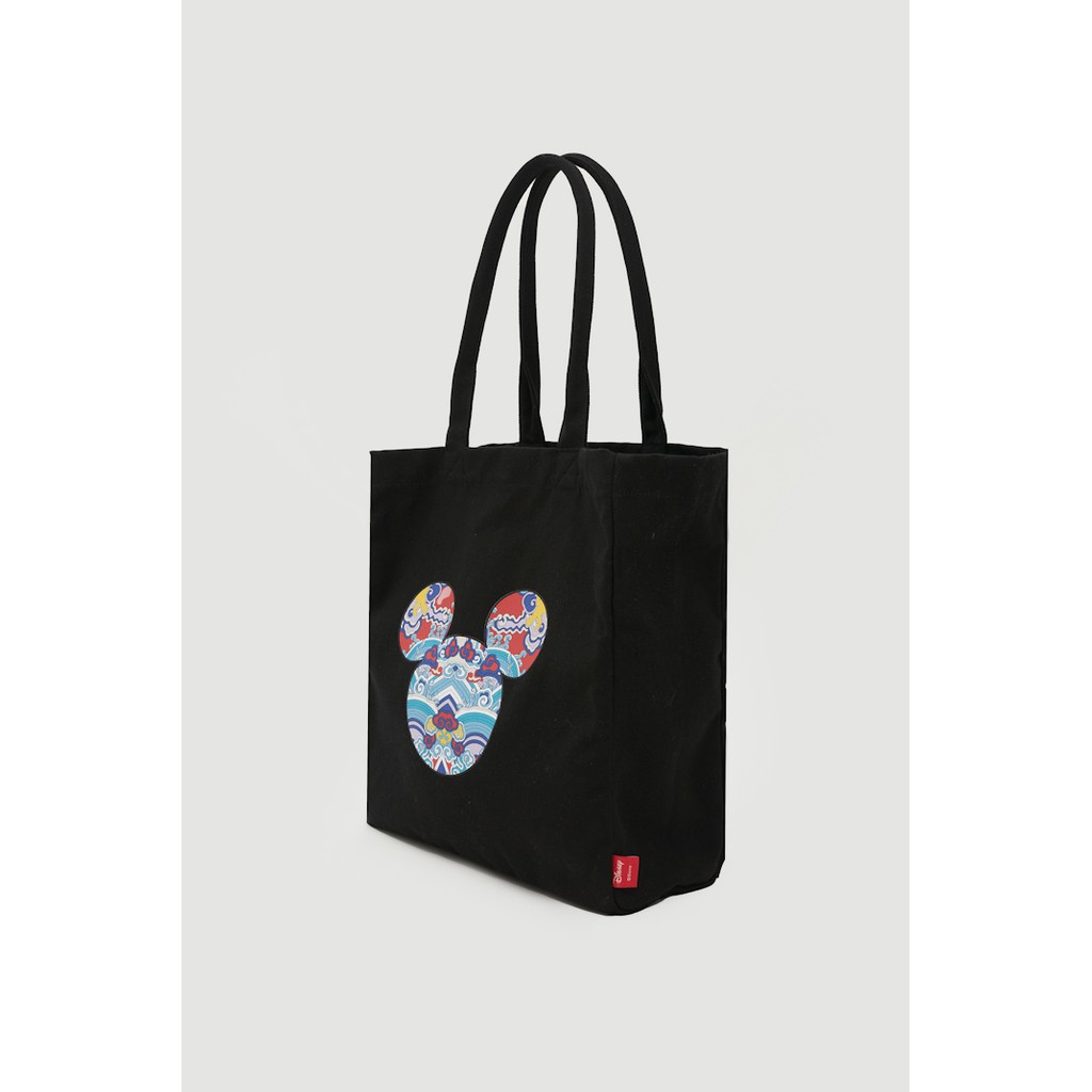 Túi Tote Unisex BOO Vải Canvas In Hình Mickey Hoạ Tiết Độc Đáo