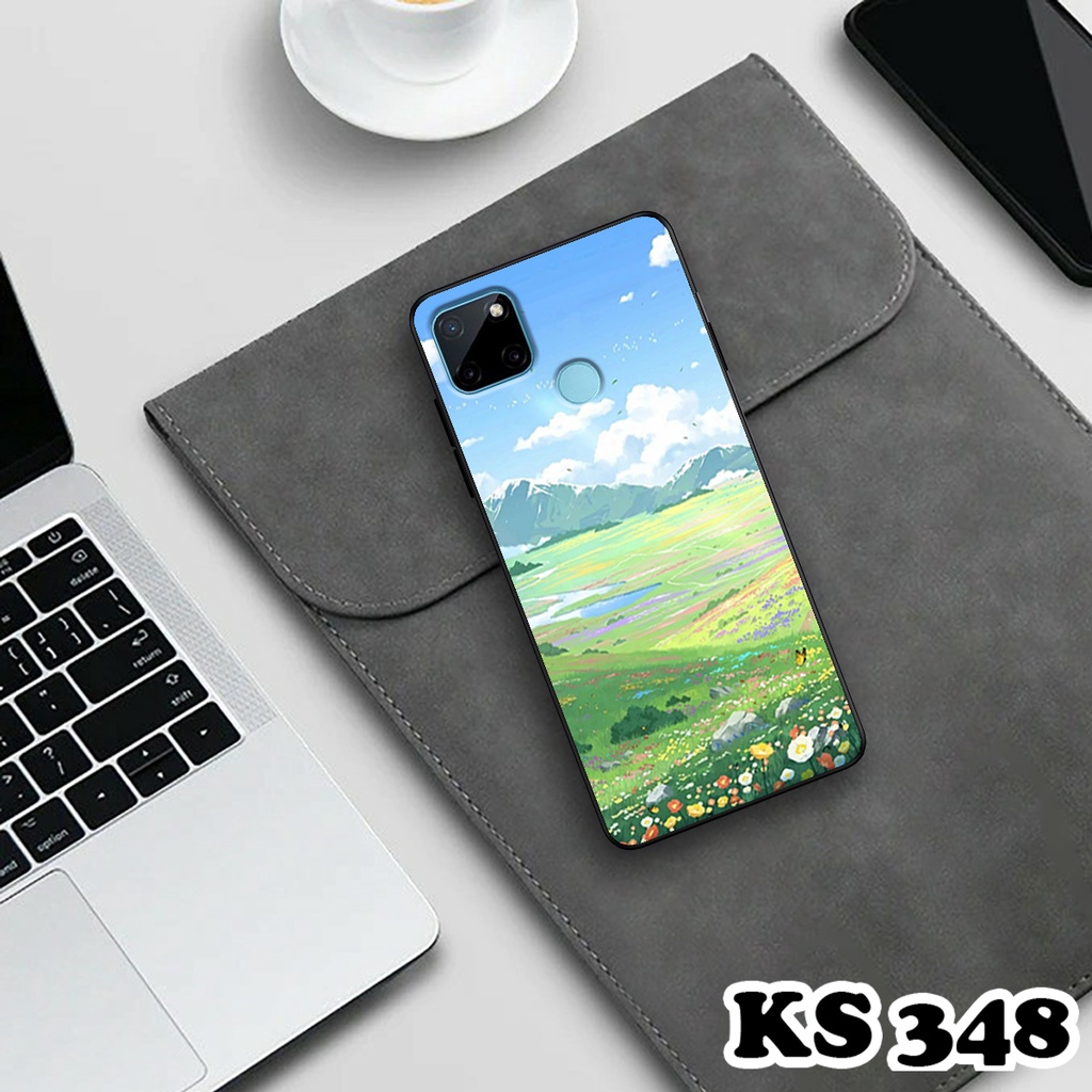Ốp lưng Oppo Realme C21y - Realme C21 - Ốp Oppo in hình Cánh đồng hoa - Chất liệu TPU siêu bền