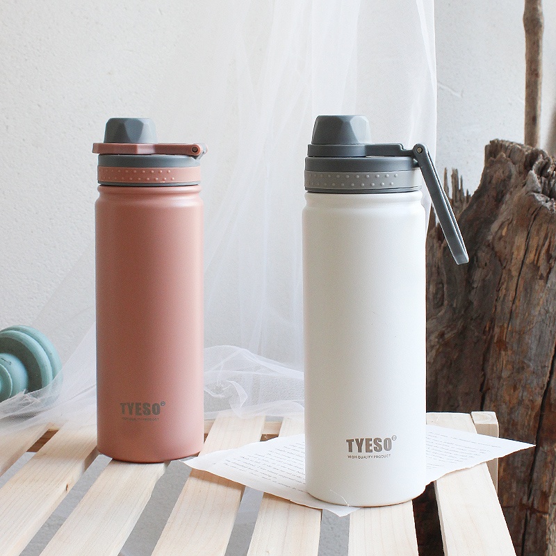 Bình giữ nhiệt TYESO thể tích 750ml, giữ nhiệt nóng/lạnh trên 12H 4 màu