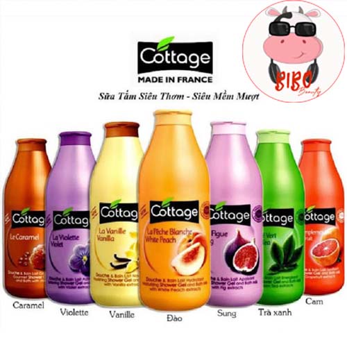 Sữa tắm Cottage chính hãng của Pháp 750ml
