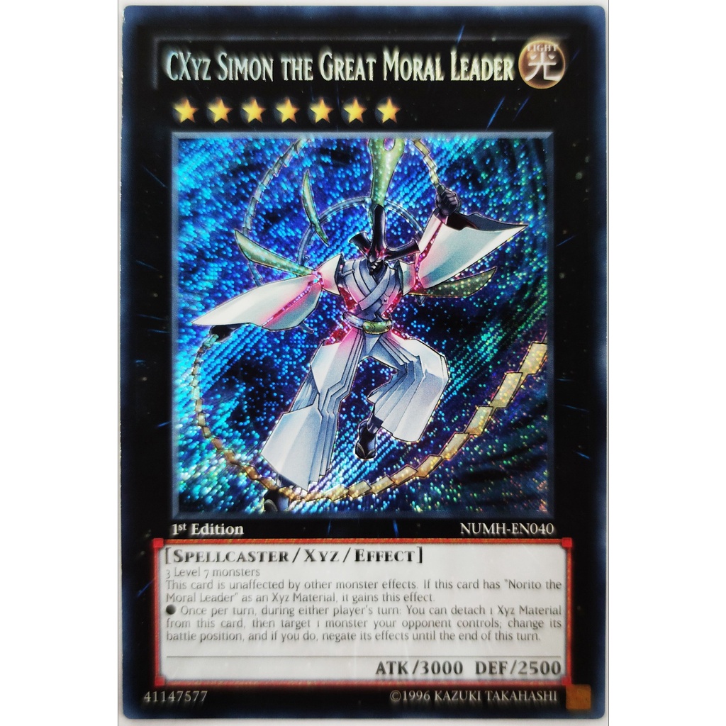 CXyz Simon the Great Moral Leader |EN| Secret Rare (ZEXAL)