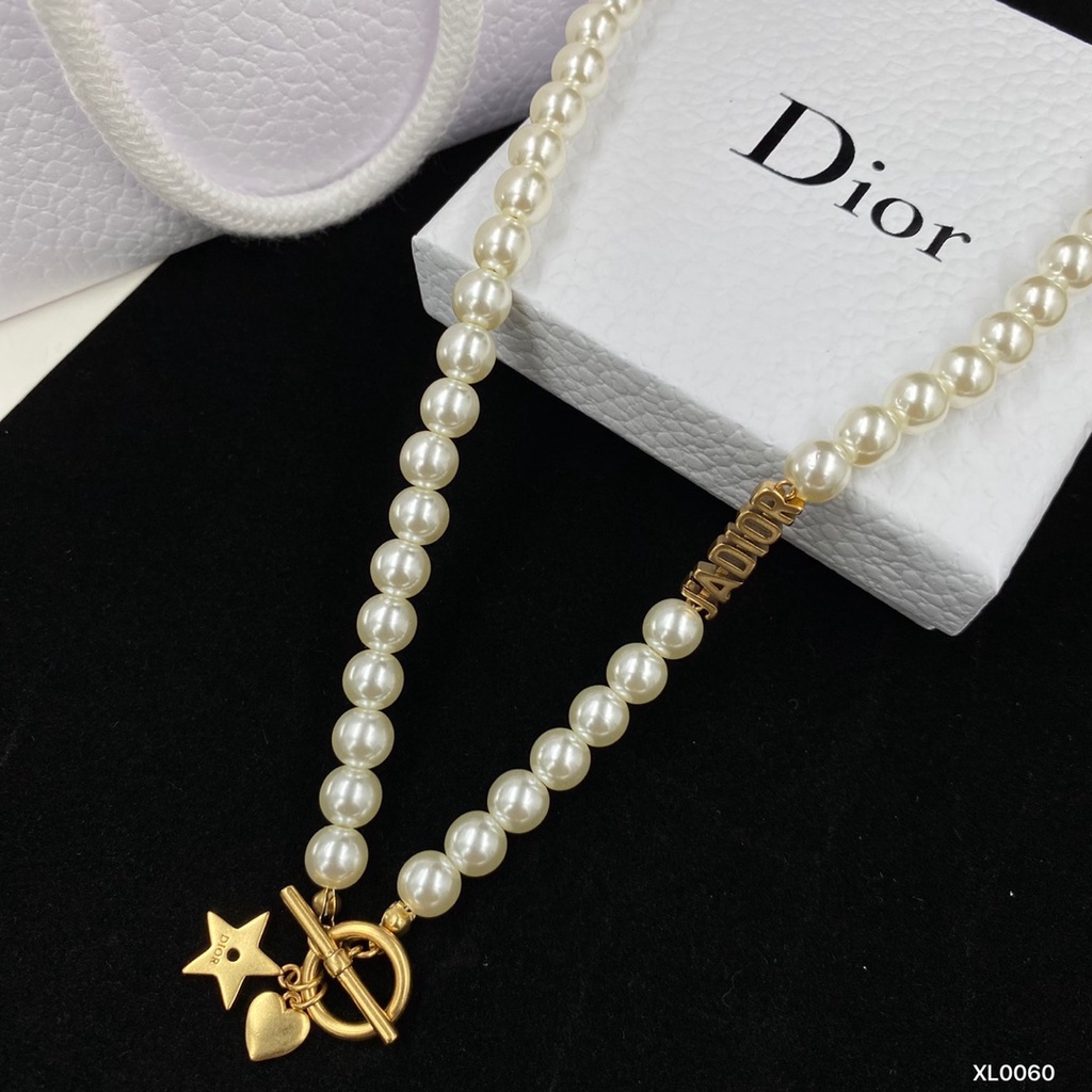 Dây Chuyền Mặt Ngôi Sao Đính Ngọc Trai Phong Cách Retro Thời Trang 2022