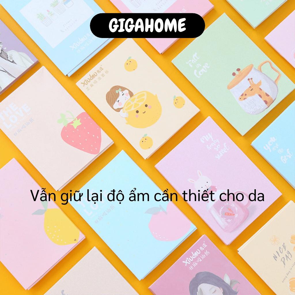 Giấy Thấm Dầu GIGAHOME Hộp Giấy Thấm Dầu Da Mặt 50 Tờ, Giữ Da Sạch, Không Bị Bã Nhờn 7305