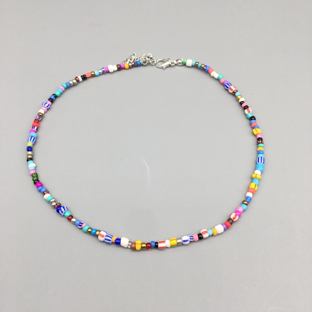 Vòng Cổ Choker Ngắn Đính Hạt Nhiều Màu Thời Trang Cho Nữ