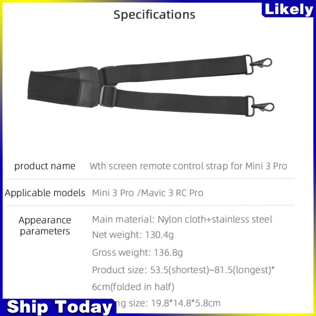 Dây Đeo Cổ Bản Rộng Thoải Mái Cho Điều Khiển Dji Mini 3 Pro