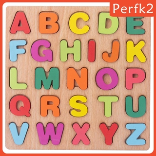 Wooden Alphabet Letter Puzzle Board Early Learning Montessori Toys for Kids