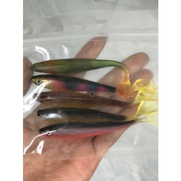 Mồi mềm câu cá lóc NFF có rãnh 9cm/5g