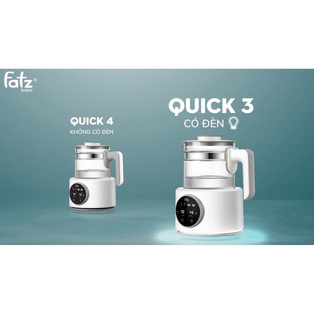 Bình đựng nước thủy tinh 1200ml thay thế máy đun nước hâm sữa Fatzbaby Quick 1/Quick 2/ Quick 3/ Quick 4/Quick 8