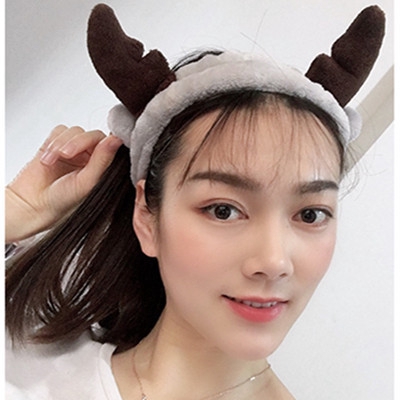 Băng đô cài tóc hình sừng hươu phong cách Hàn Quốc cho nữ