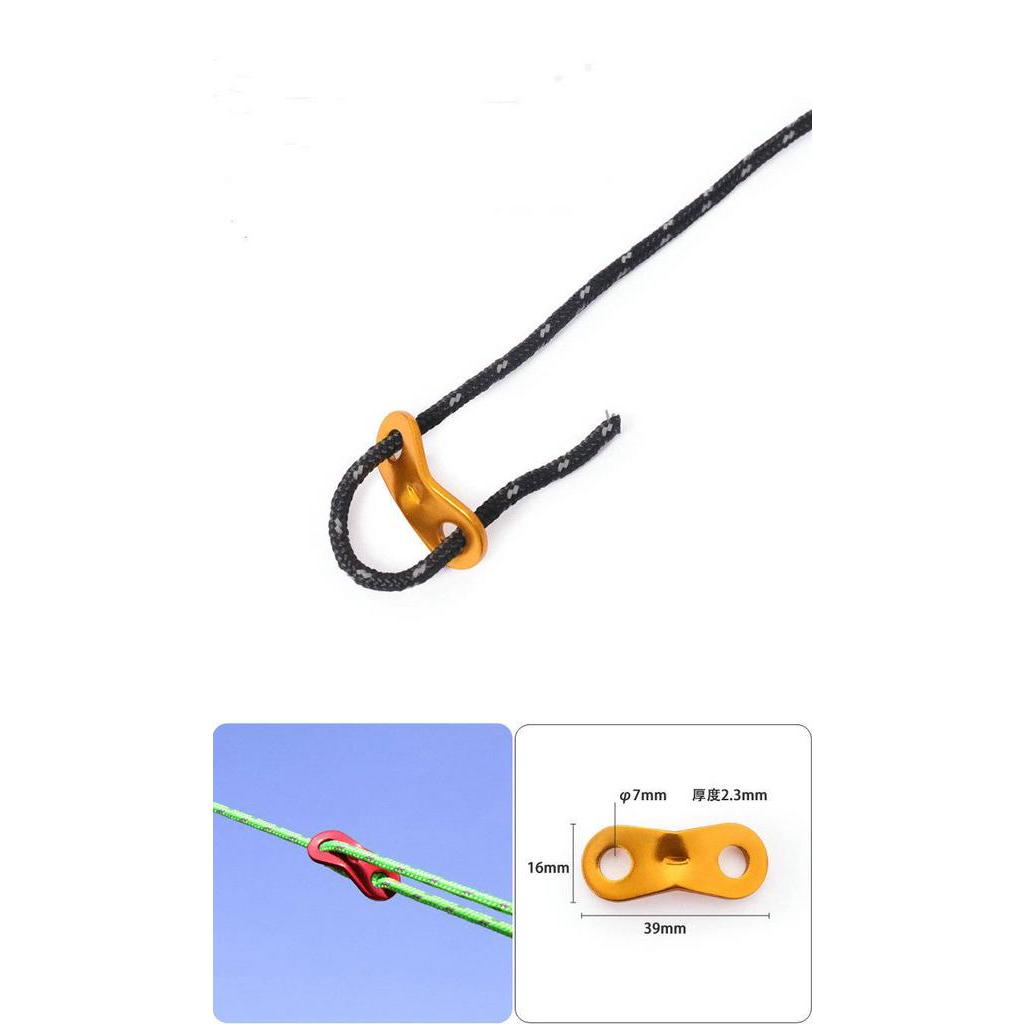 Dây Thừng Cột Lều Cắm Trại Bằng Hợp Kim Nhôm Phản Quang 4mm