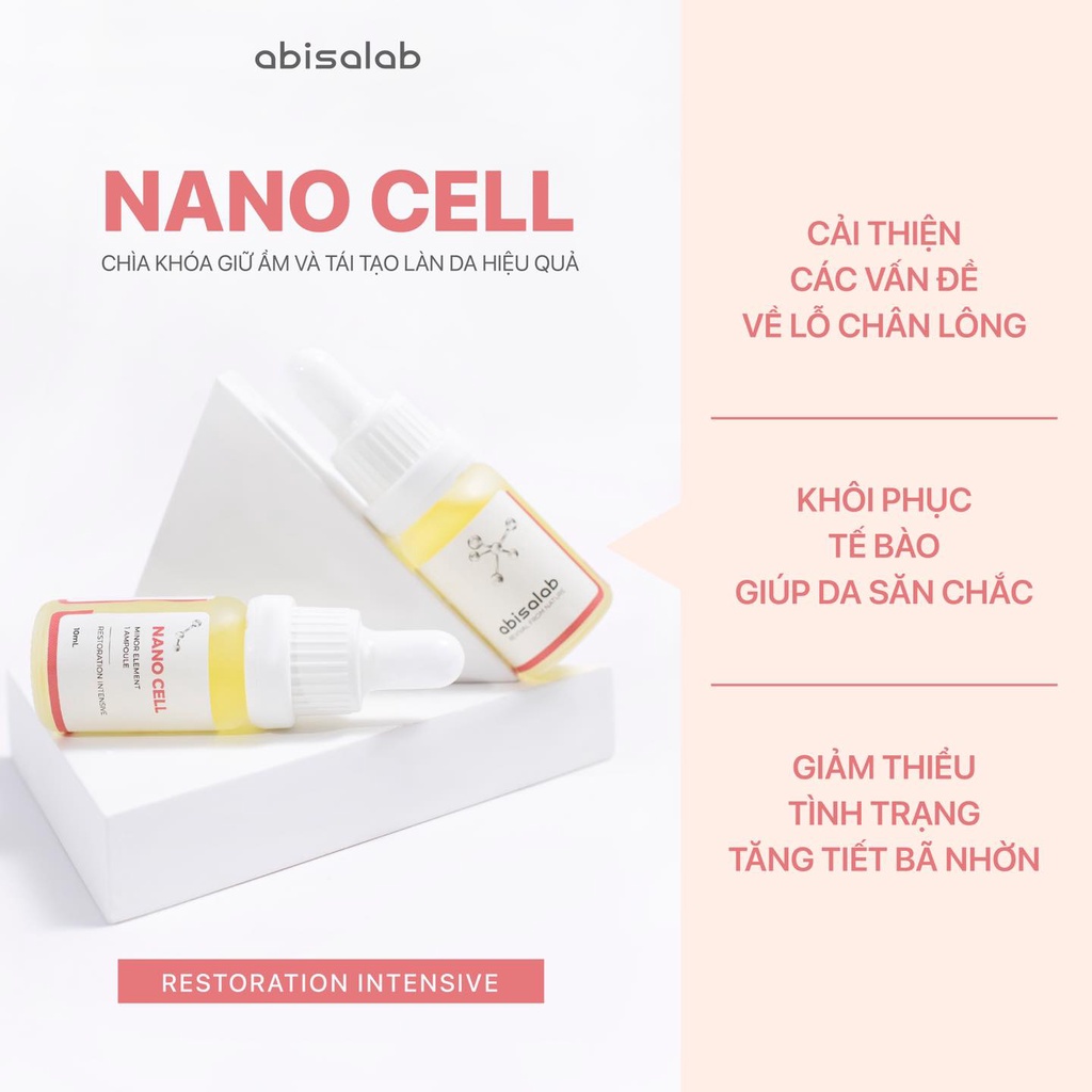 Tinh chất Huyết thanh Abisalab Nano Cell Minor Element 1 ampoule 10ml