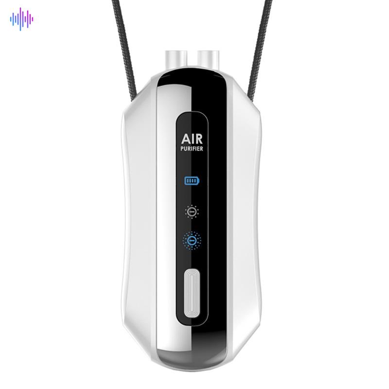 Máy lọc không khí mini đeo cổ dung tích 160 Million 700MAH màu đen