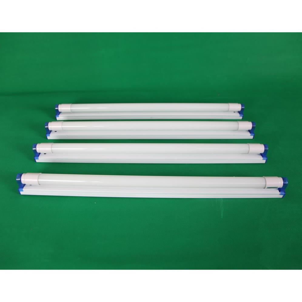Bộ 20 Combo máng + bóng đèn tuýp Led T8 1m2 18w thủy tinh, đèn tuýp led siêu sáng