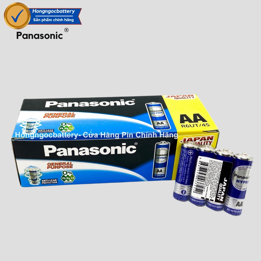 Hộp Pin AA 1,5V ( R6 , LR6 ) Panasonic Hyper R6UT/4S Hàng chính hãng