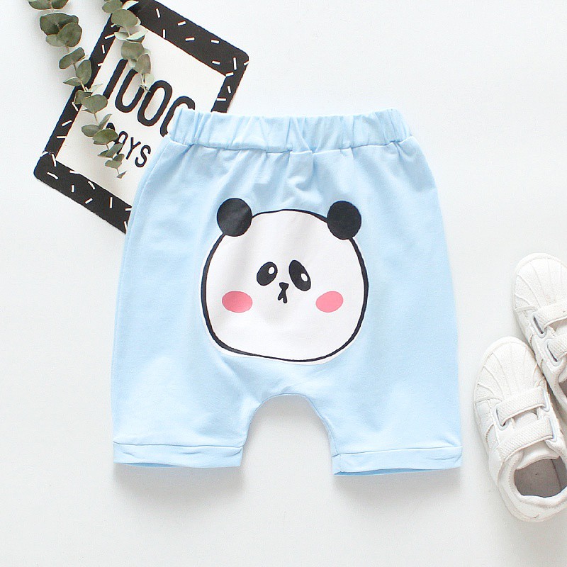 Quần short lưng thun họa tiết hoạt hình cho bé