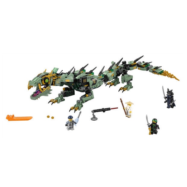 Bộ Sưu Tập 544 Khối Xếp Hình Lego Ninjago Green Ninja Mech Dragon