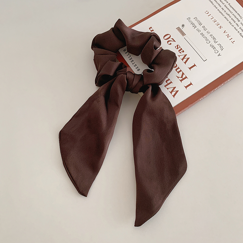 Dây buộc tóc ruy băng satin kiểu dáng đơn giản d2091724