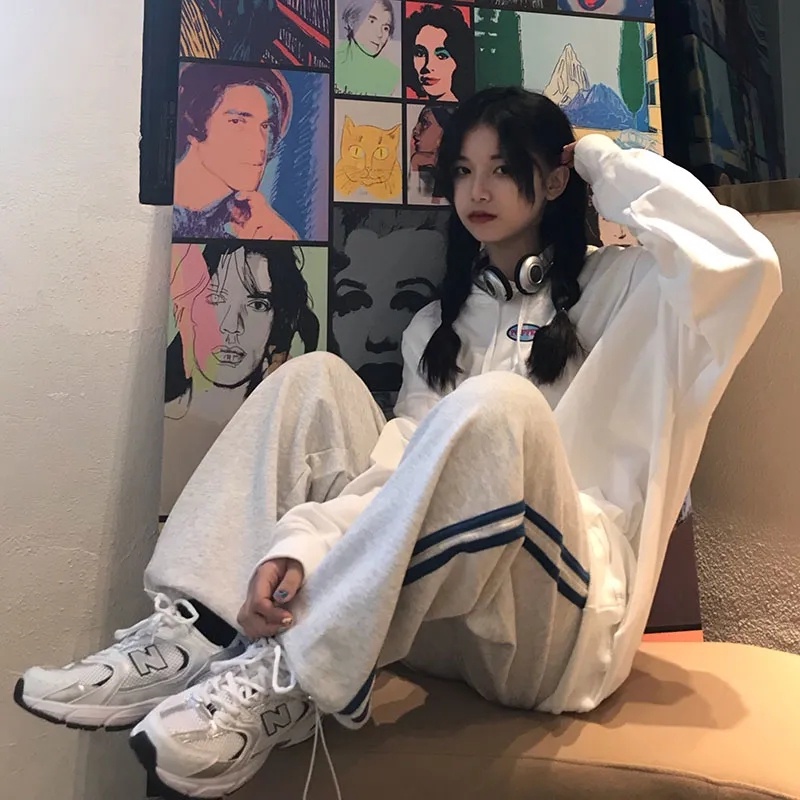 Quần thể thao ZHELIHANGFEI lưng cao ống rộng bảo vệ chân đa năng thời trang