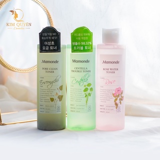 Toner Mamonde Aqua Peel - Pore Clean - Chamomile Pure - Flower Honey - Rose Water Toner