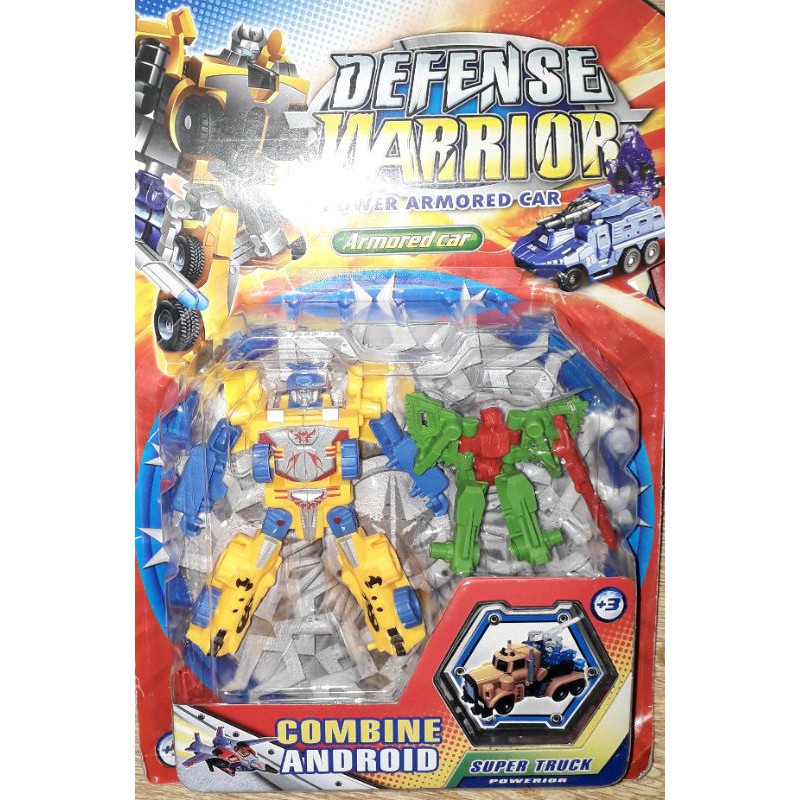 Lắp ráp 1 mô hình Robot Defense Warrior biến thành xe bằng nhựa cứng rất đẹp