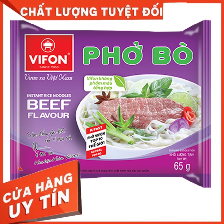 [ SALE SỐC 3 NGÀY ] Phở bò ăn liền Vifon 65g - Nhu Yếu Phẩm - SV0008