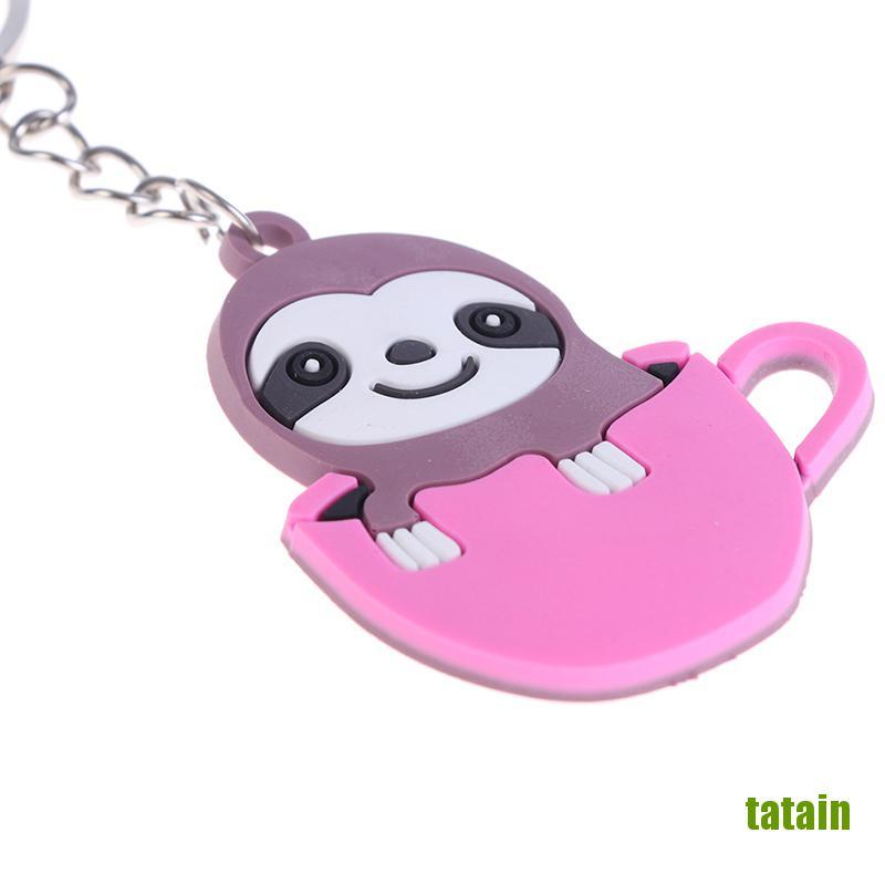 Móc Chìa Khóa / Điện Thoại Hình Chú Lười Bằng Pvc Độc Đáo Diy