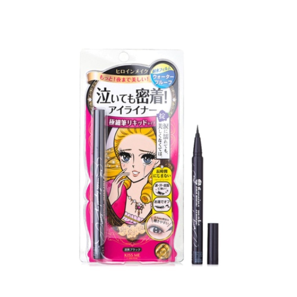 Bút kẻ mắt nước KISS ME Heroine Make Smooth Liquid Eyeliner (0.4ml)