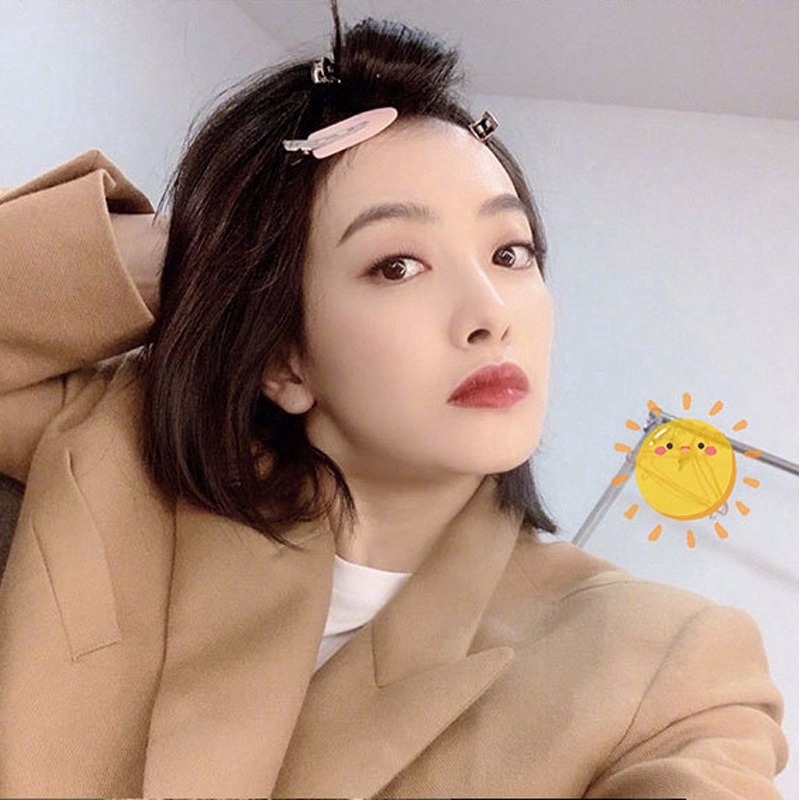 Bộ 4 kẹp tóc kim loại phong cách Hàn Quốc xinh xắn