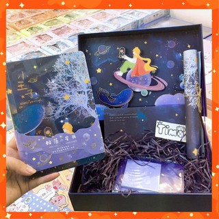 Hộp Ước Nguyện Quà Tặng Hoàng Tử Bé Kèm Sổ Tay Thư Và Giấy Viết Điều Ước Có Thể Dùng Đựng Washi Tape Sticker Cute