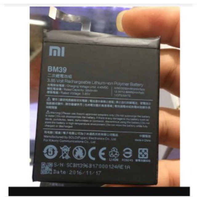 Pin xịn xiaomi BM39 cho máy Mi6