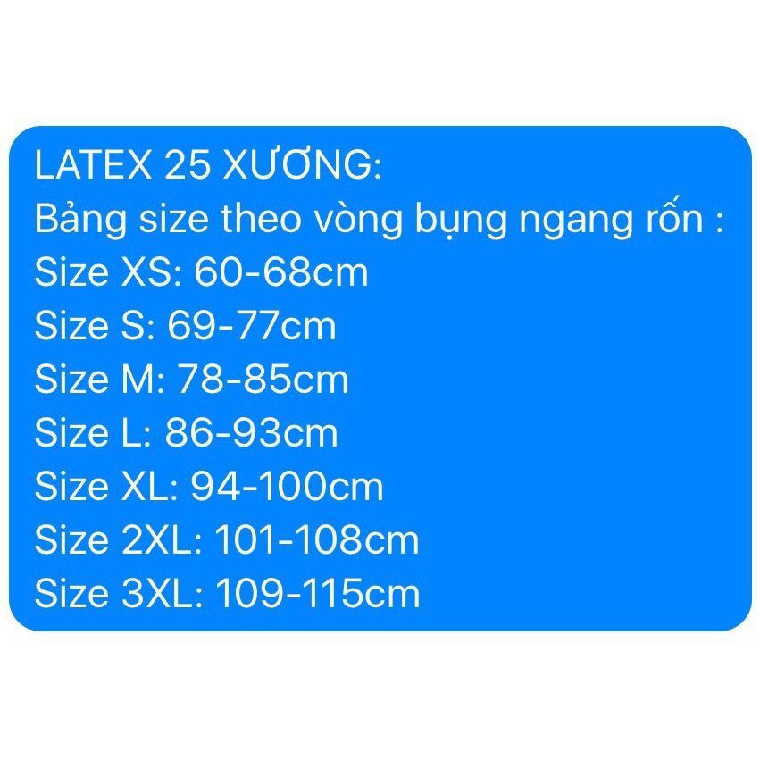 Gen Đai Latex 25 Xương Thép Mềm Dẻo, Định Hình Chống Cuộn Chống Gập| Đai Nịt Bụng Cao Su Non Nhập Khẩu Chính Hãng Hy Lạp