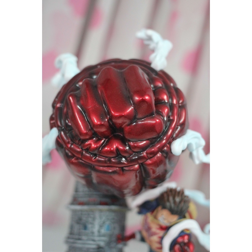Mô hình Luffy Gear 4 đứng trên đỉnh tháp cao 28cm - Mô hình One Piece