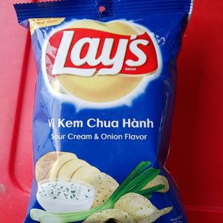 Snack lay's gói to vị kem chua hành 56g