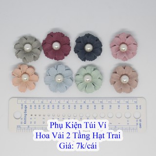 Hoa vải 2 tầng hạt trai (21k/1cai)