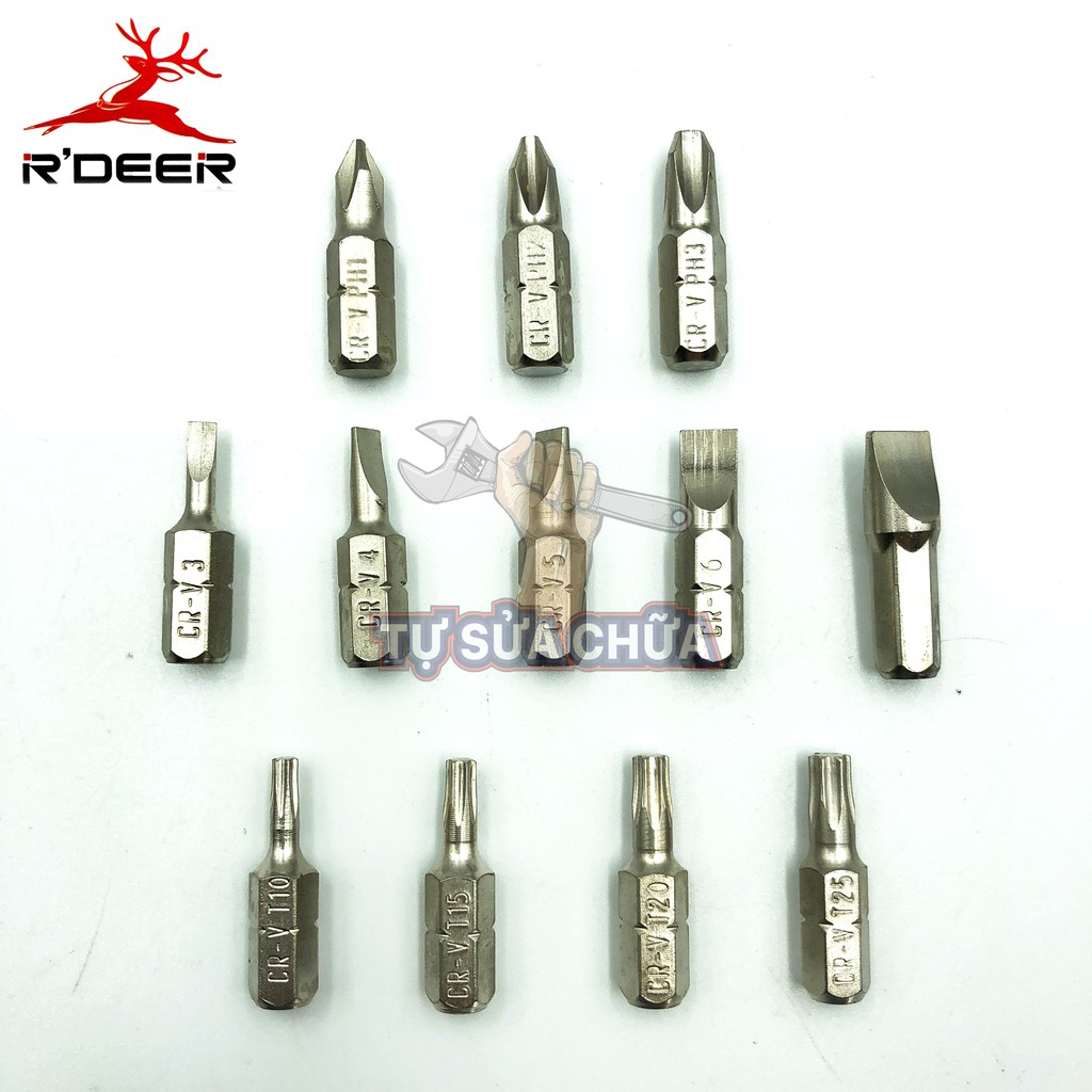 Bô tô vít R'Deer RT-1613 tự động có đảo chiều 13 chi tiết