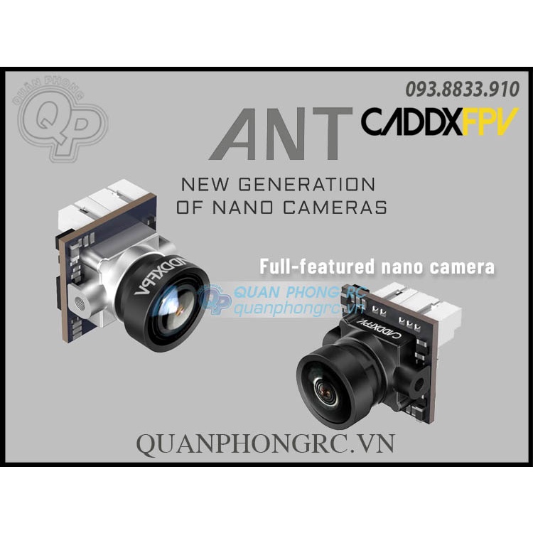 Camera Caddx Ant 1200TVL Ultra Light Global WDR With OSD Nano FPV Camera (16:9)